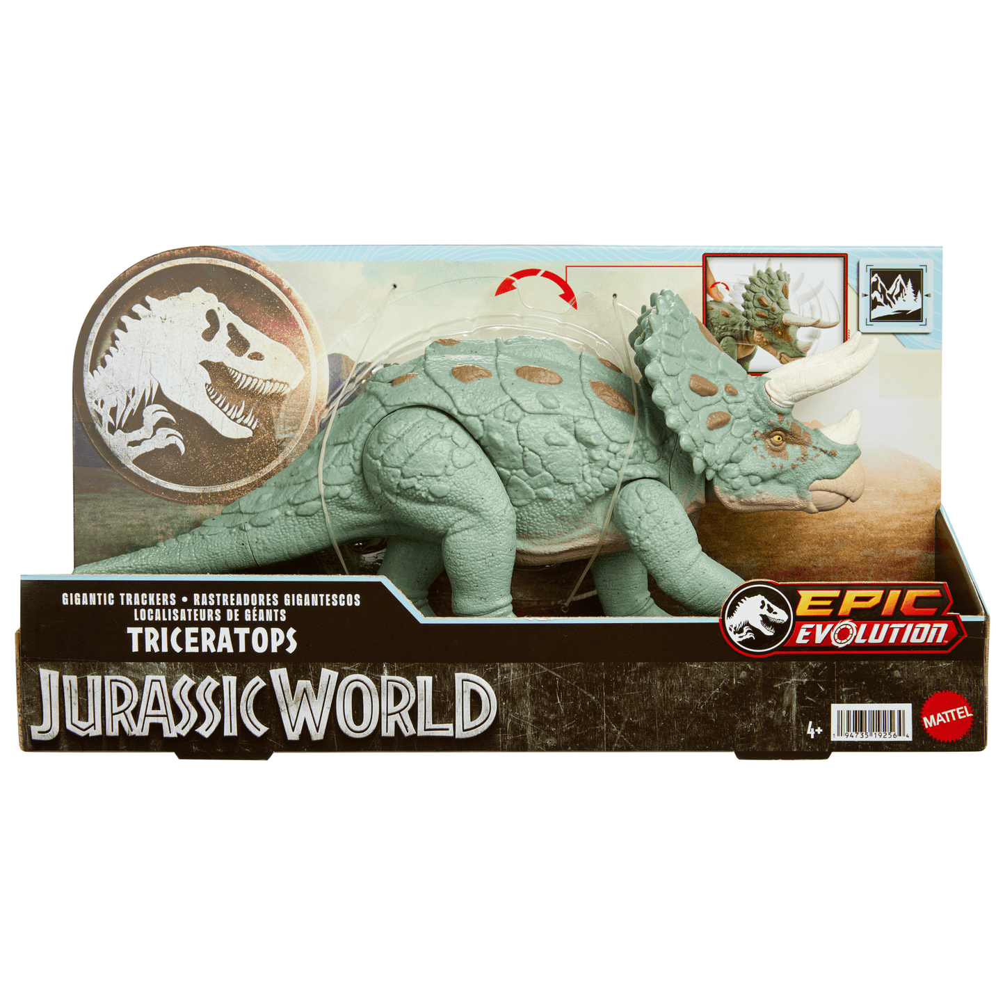 Jurassic World M¨¦ga Action Tric¨¦ratops, Esp¨¨ce de Grande Taille