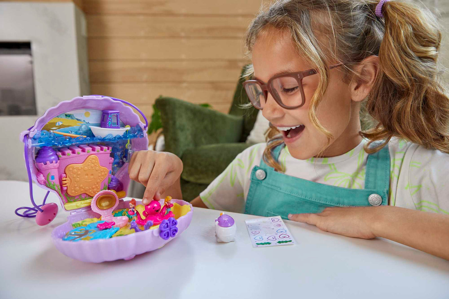 Coffret de Jeu Compact La Sacoche Coquillage Magique Polly Pocket?