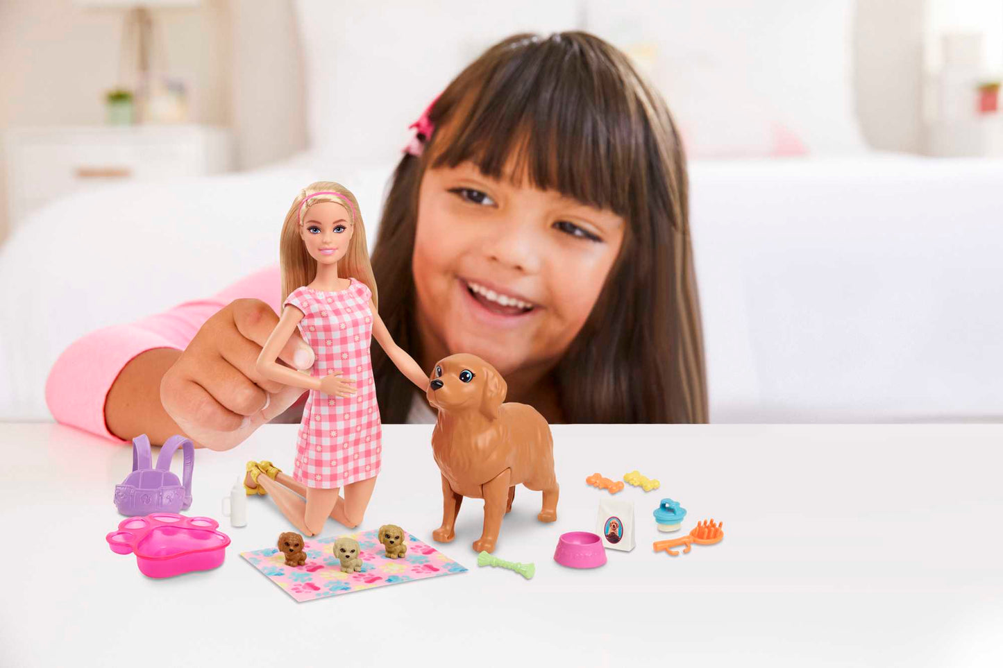 Barbie Set de Juego Cachorros Reci¨¦n Nacidos