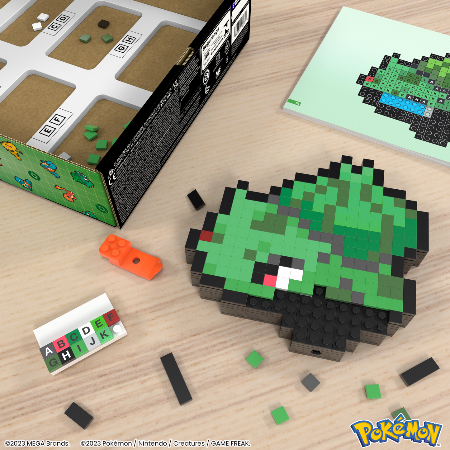 MEGA Pok¨¦mon Jogo de Constru??o Bulbasaur Pixel