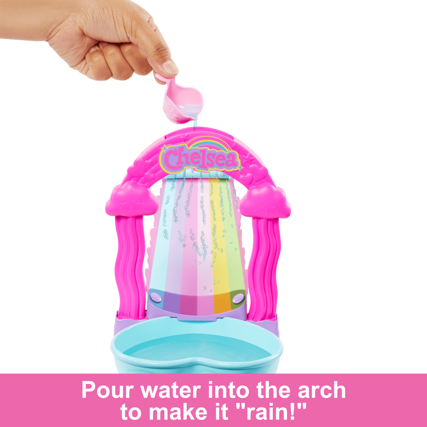 Barbie  Chelsea  Coffret de Jeu  Glissade D¡¯Eau Arc-en-Ciel