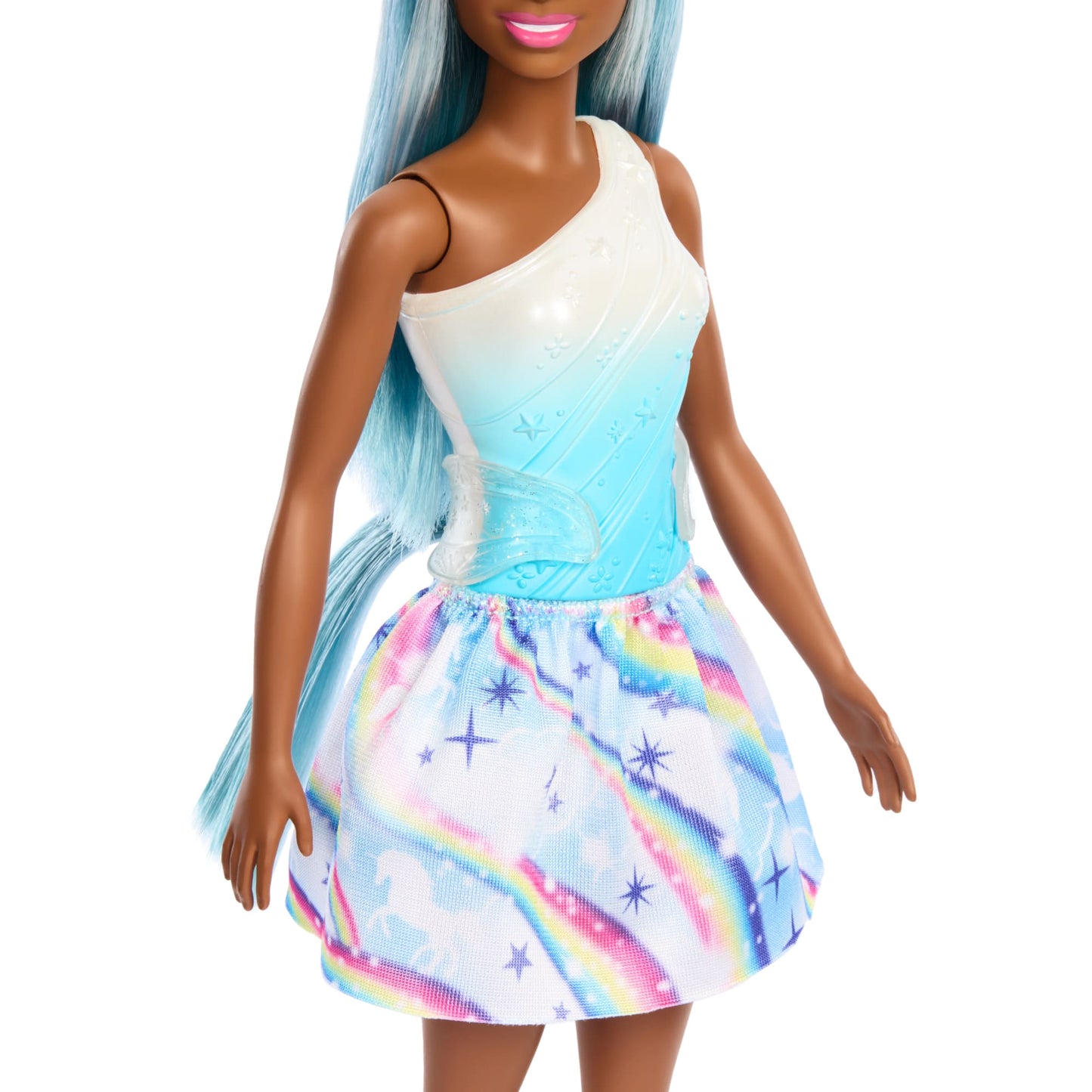 Barbie  Poup¨¦e Licorne, Cheveux Bleus, Tenue Ombr¨¦e et Accessoires