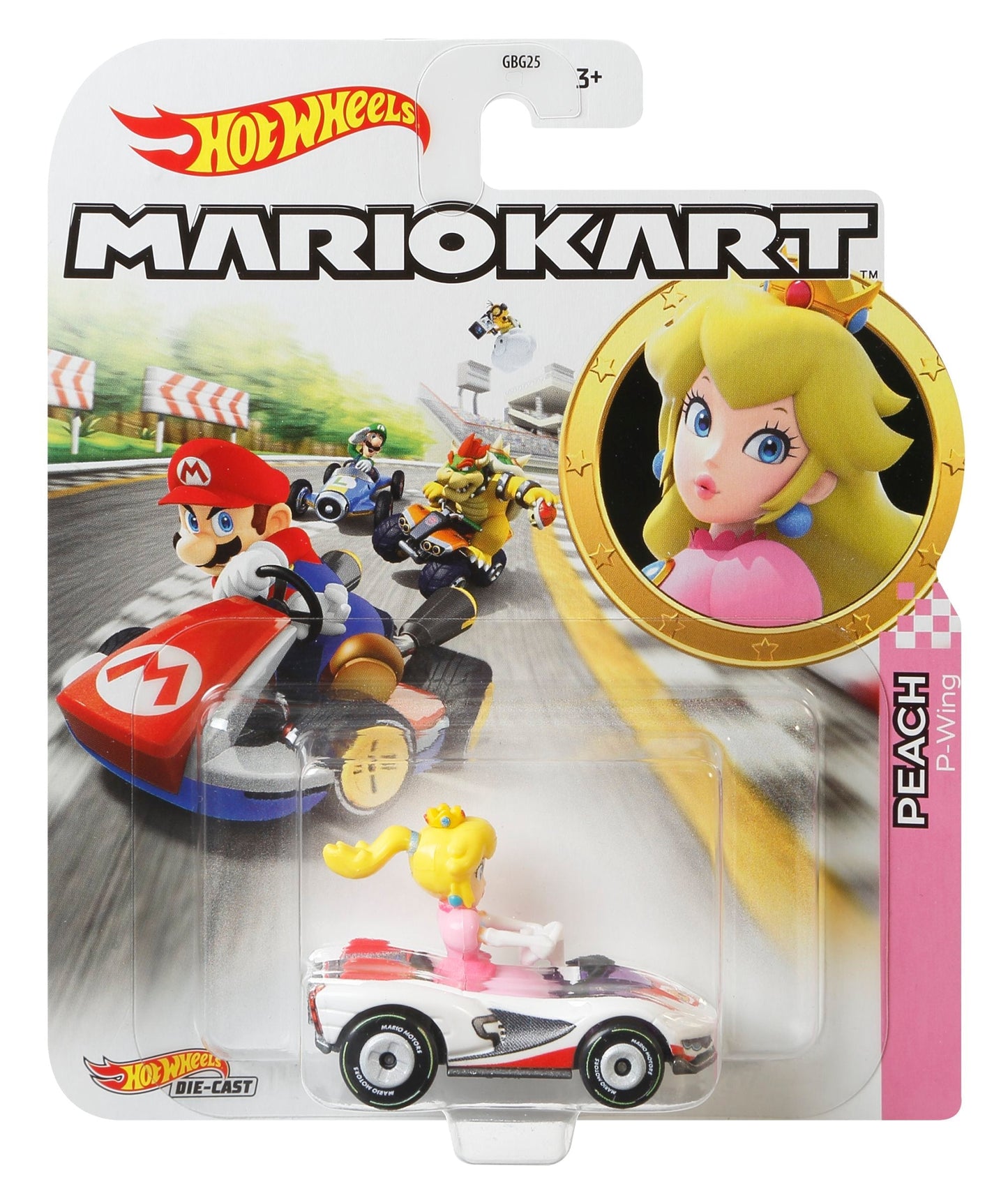 Hot Wheels Mario Kart Ve¨ªculo de Brinquedo Princesa Peach